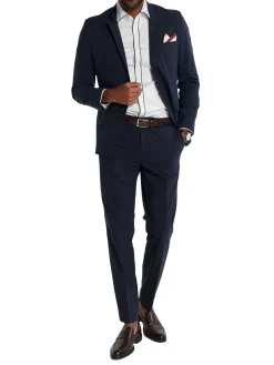 Abit slim fit monopetto in tessuto stretch
