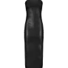 Abito a fascia Lucy in ecopelle nero