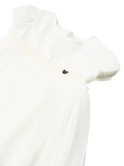 Abito combinato con tulle plissettato neonata