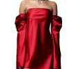 Abito corto Vera in satin rosso