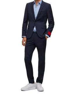 Abito extra slim fit monopetto in frescolana