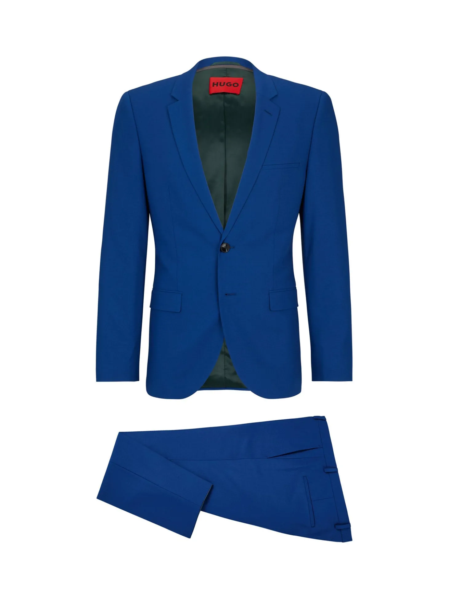 Abito Extra Slim Fit monopetto in tessuto misto frescolana