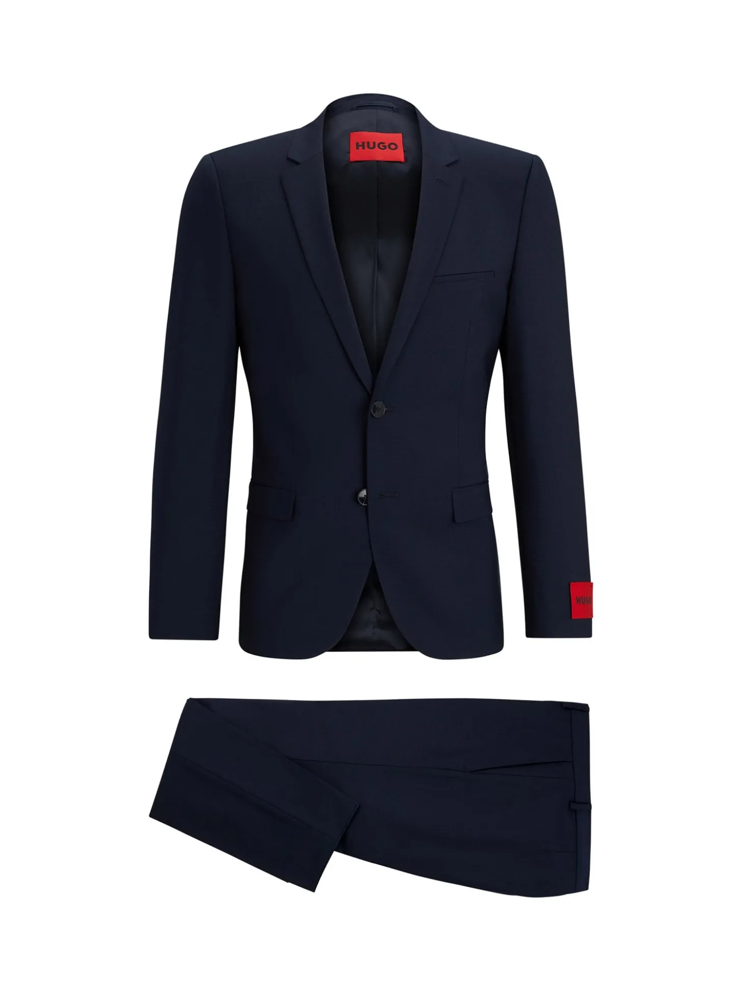 Abito extra slim fit monopetto in frescolana