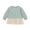 Abito fabric mix verde menta