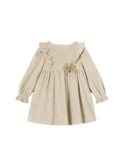 Abito in velluto stars beige