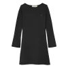 Abito kids maniche lunghe con spacchetti nero