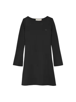 Abito kids maniche lunghe con spacchetti nero