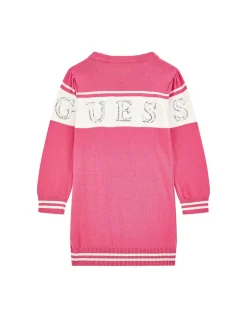 Abito manica lunga ballon sweater fucsia