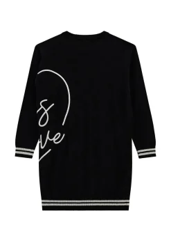 Abito manica lunga love guess nero