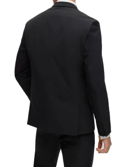 Abito slim fit monopetto in tessuto stretch