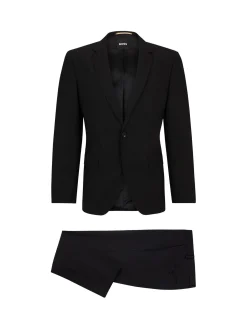 Abito slim fit monopetto H-Huge nero
