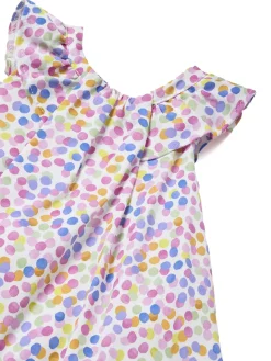 Abito stampa pois con copripannolino neonata fantasia