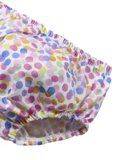 Abito stampa pois con copripannolino neonata fantasia