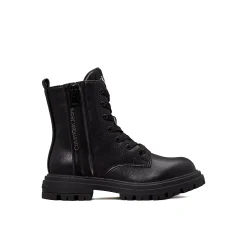 Anfibio junior da bambina con zip in pelle nero