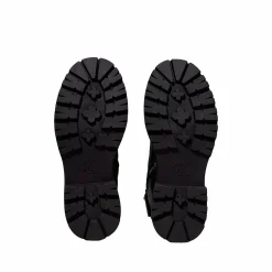 Anfibio junior da bambina con zip in pelle nero