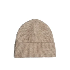 Berretto Essential con mini logo beige