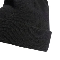 Berretto tech cuff in maglia nero