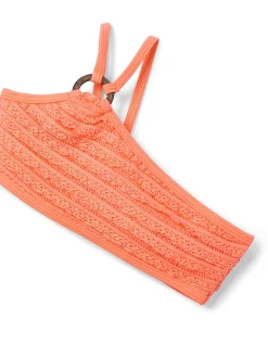 Bikini combinato volant arancio