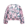 Blusa chiffon stampa optical cerimonia bambina fantasia