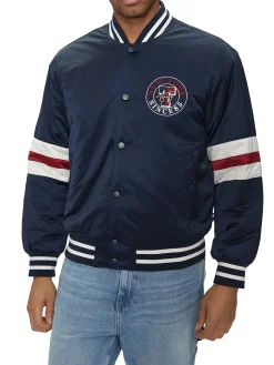 Bomber con imbottitura leggera blu