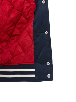 Bomber con imbottitura leggera blu