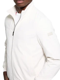 Bomber con zip beige