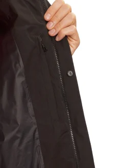 Bomber con zip logo tape sulla spalla nero