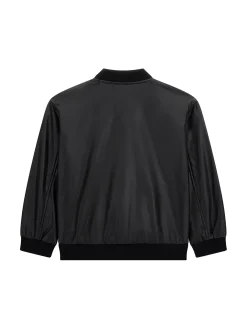 Bomber ecopelle bambino nero