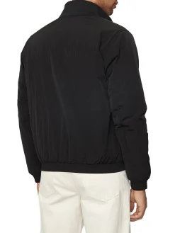 Bomber Harrington con zip con patch del logo nero