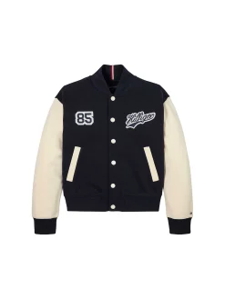 Bomber modello Felpa con logo blu