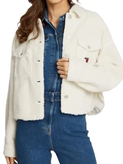 Bomber teddy color bianco