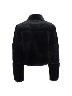 Bomberino in eco pelliccia nero