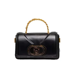 Borsa a mano con manico nero