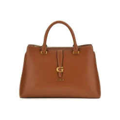 Borsa a mano Kuba logo cognac
