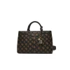 Borsa a mano Luxury Dorys moka logo