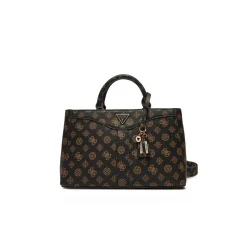 Borsa a mano Luxury Dorys moka logo