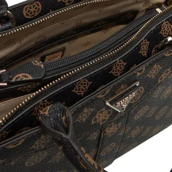 Borsa a mano Luxury Dorys moka logo