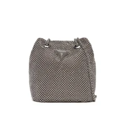 Borsa a secchiello Zalina argento