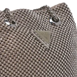 Borsa a secchiello Zalina argento