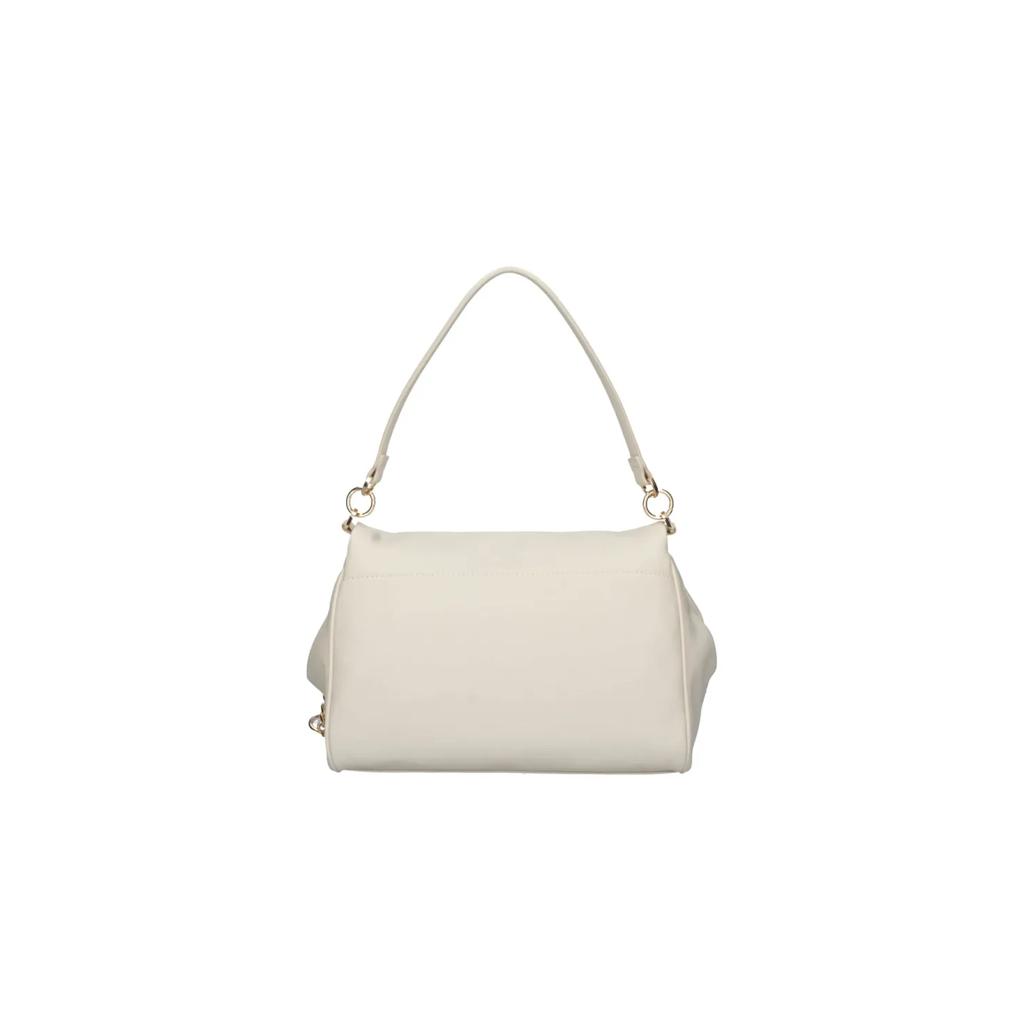 Borsa a spalla con fibbia logo crema
