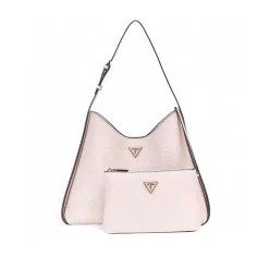 Borsa a spalla L Keandra nero logo bianca