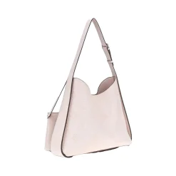 Borsa a spalla L Keandra nero logo bianca