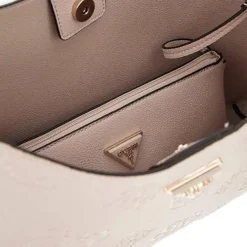 Borsa a spalla L Keandra nero logo bianca
