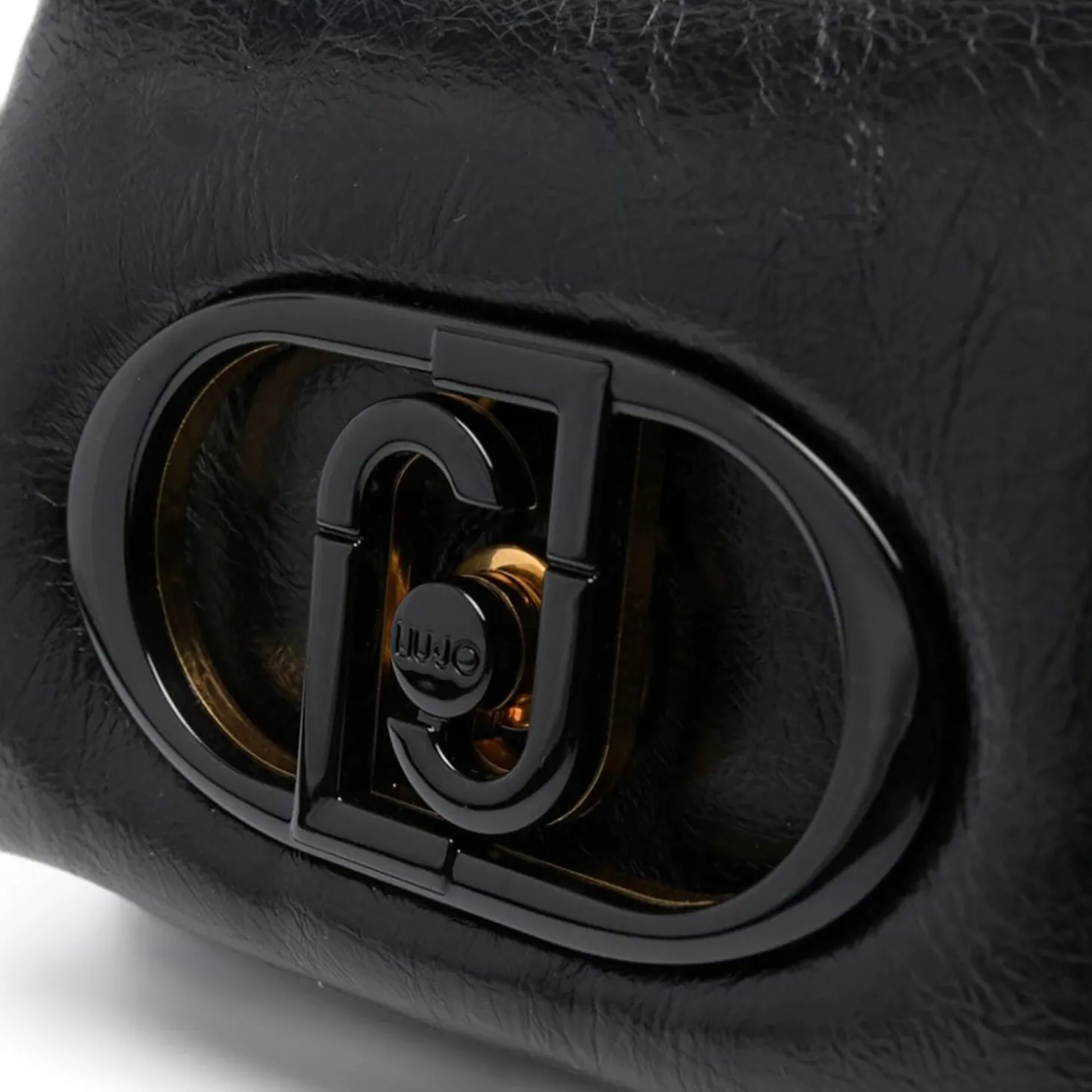 Borsa a spalla liscia La Puffy S nero