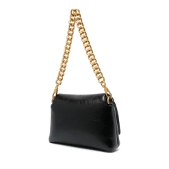 Borsa a spalla liscia La Puffy S nero