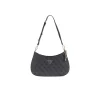 Borsa a spalla Noelle coal logo grigio/nero