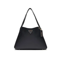 Borsa a spalla Sora coal logo nero