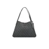 Borsa a spalla Sora coal logo nero/grigio