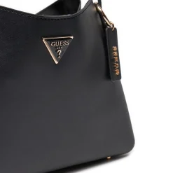 Borsa a spalla Sora coal logo nero