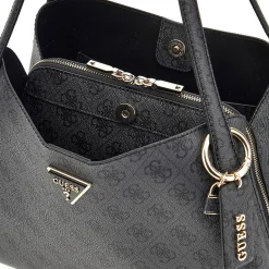 Borsa a spalla Sora coal logo nero/grigio